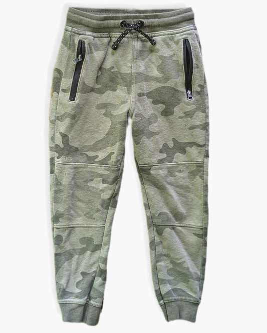 Pantalon de jogging camouflage vert avec fermetures éclair aux poches | GEORGE | 4 ans