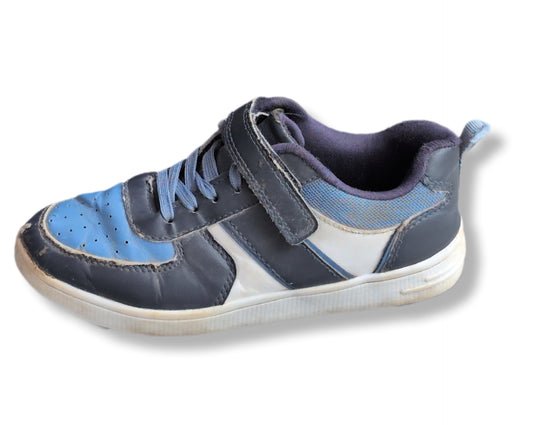 Chaussures de sport bleues et blanches avec velcros | George | 13