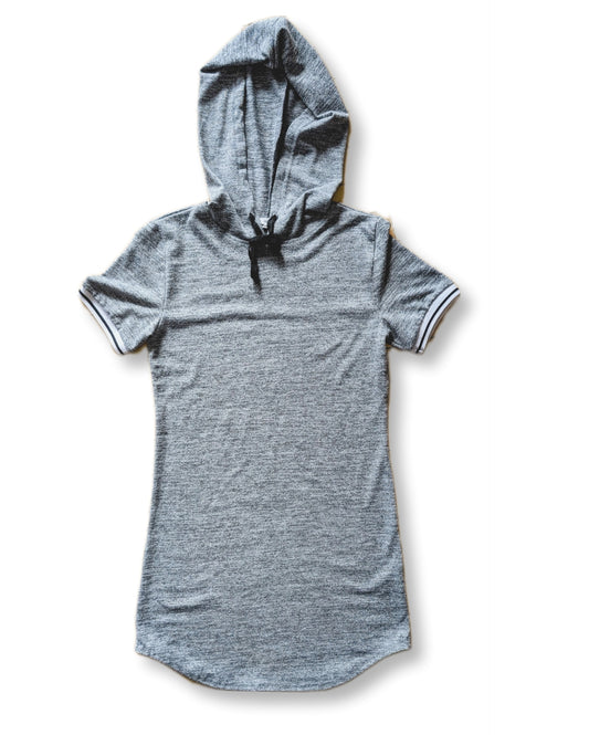Robe style t-shirt avec capuche | M