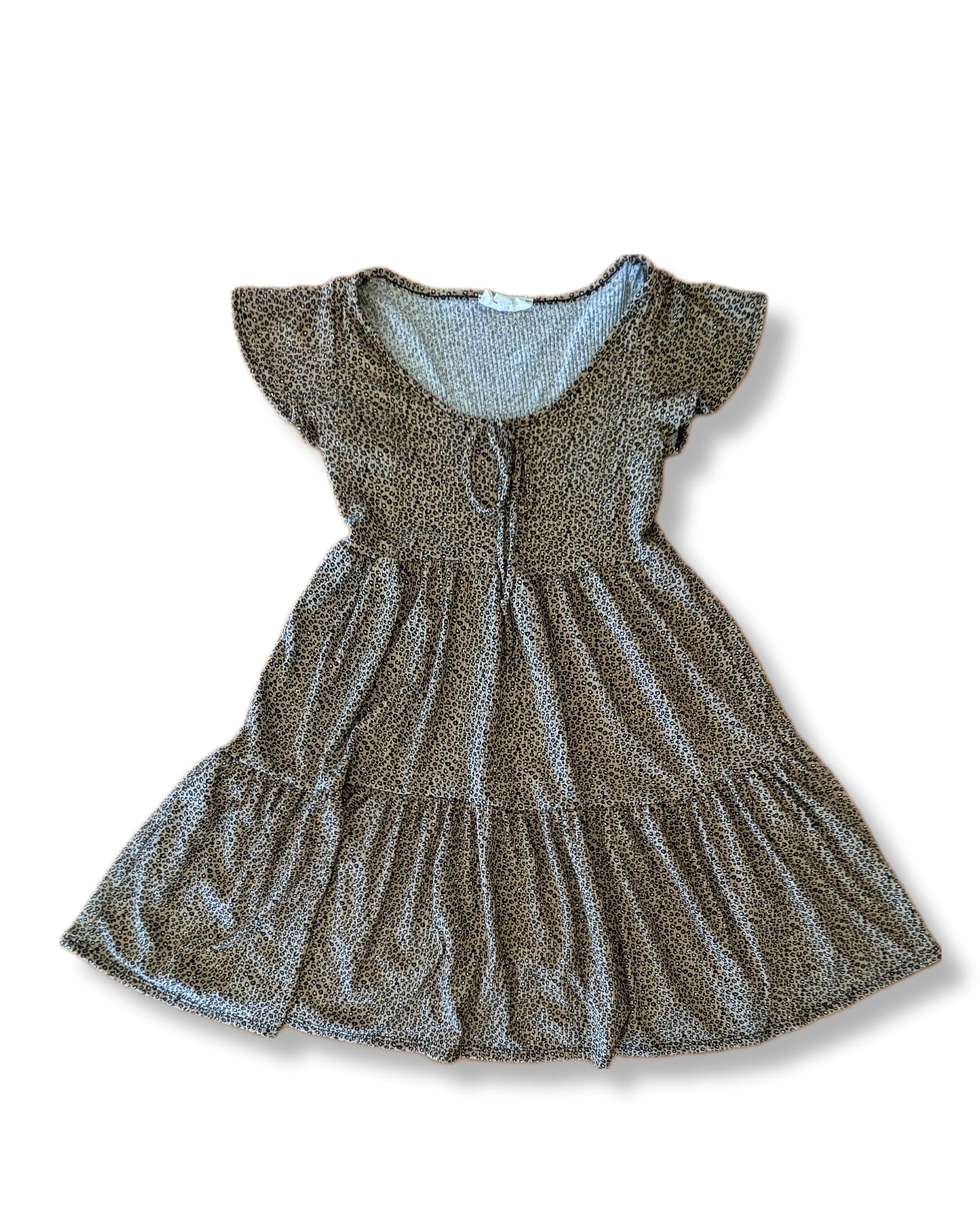 Robe courte à volants style "Baby doll" | XS